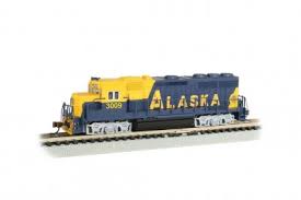 N Scale - Bachmann - 63569 - Locomotive, Diesel, EMD GP40 - Alaska Railroad - 3009