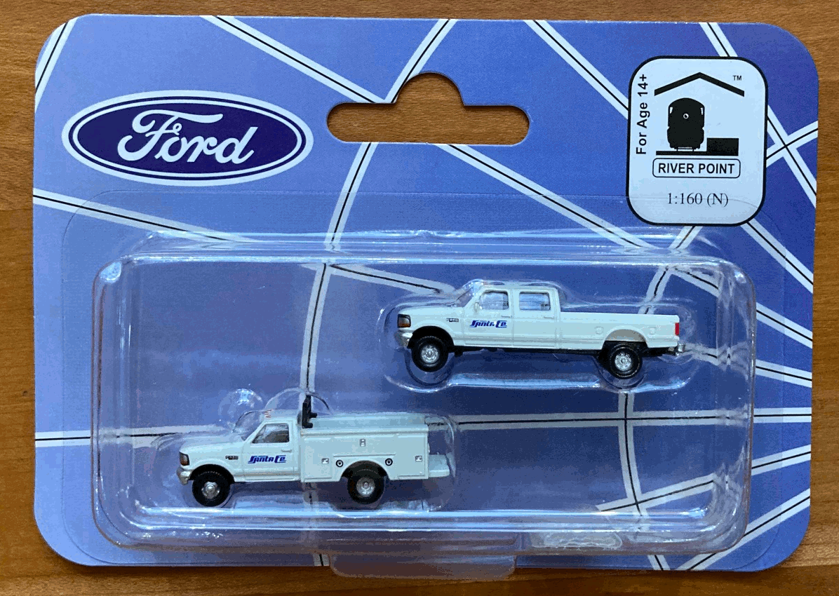 N Scale - River Point - N38-3JL9.G3 - Truck, Ford F-Series - Santa Fe - 2-Pack