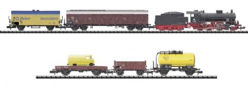 N Scale - Minitrix - 11467 - Freight Train, Steam, Europe, Epoch III - Deutsche Bahn - 6-Unit Starter Set