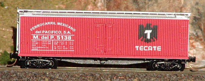 N Scale - The Freight Yard - 2269C - Reefer, 40 Foot, Wood Sheathed - Ferrocarril Del Pacifico - 5138