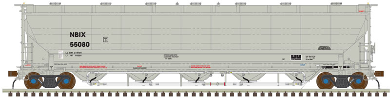 N Scale - Atlas - 50 004 319 - Covered Hopper, 5-Bay, Trinity 5660 Pressure Differential - First Union Rail - 893509
