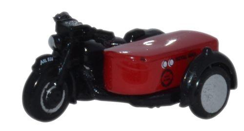 N Scale - Oxford Diecast - NBSA003 - Motorcycle - Royal Mail - AXL 938