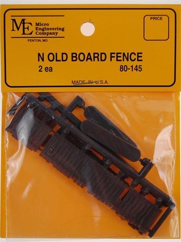N Scale - Micro Engineering - 80-145 - Wood Privacy Fence - Undecorated