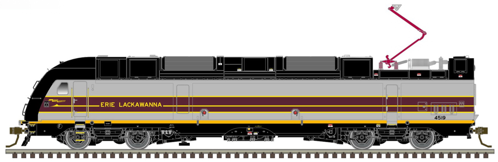 N Scale - Atlas - 40 004 858 - Locomotive, Dual-Mode, ALP-45DP - New Jersey Transit - 4519