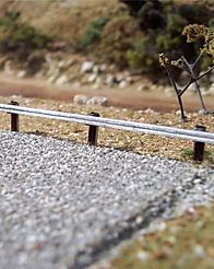 N Scale - Osborn Models - RRA-3008 - Road Guard Rails - Undecorated - Highway Guard Rails