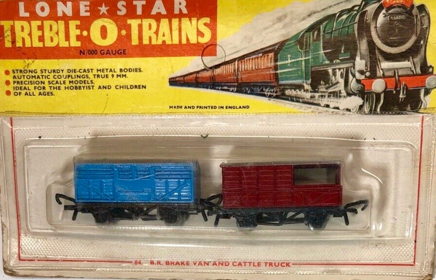 N Scale - Lone Star - EL.84 - Stock Car, Wood - Painted/Unlettered - Cattle Truck with Brake Van