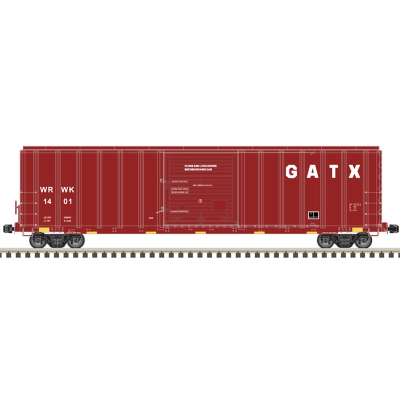 N Scale - Atlas - 50 005 587 - Boxcar, 50 Foot, FMC, 5077 - GATX Corporation - 1401