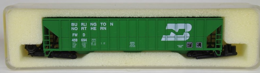 N Scale - Precision Masters - 1705-2-3 - Covered Hopper, 3-Bay, FMC 4700 - Burlington Northern - 459694