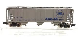 N Scale - Bachmann - 73987-A - Covered Hopper, 3-Bay, PS-2 - Undecorated