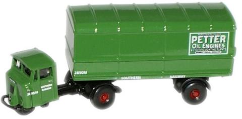 N Scale - Oxford Diecast - NMH008 - Truck, Scammell, Mechanical Horse - Southern (UK) - CLB 338