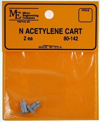 N Scale - Micro Engineering - 80-142 - Acetylene Carts - Undecorated