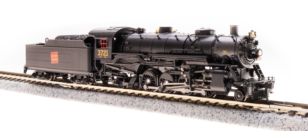 N Scale - Broadway Limited - 5970 - Locomotive, Steam, 2-8-2 Light Mikado - Canadian National - 3721