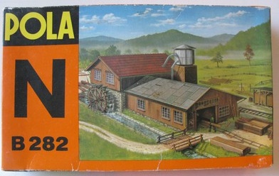 N Scale - Pola - 282 - Industrial Structures - Industrial Structures - Log Mill