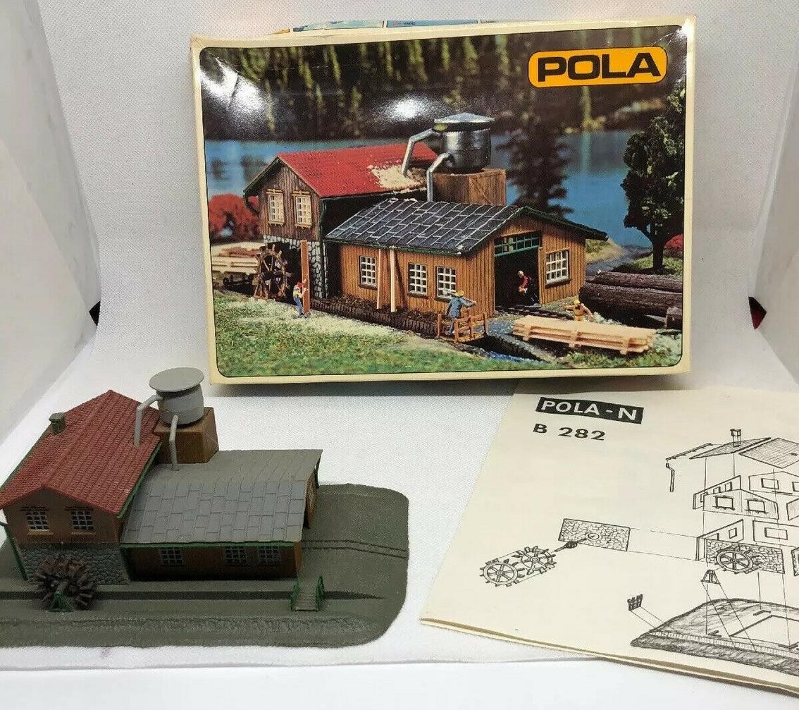 N Scale - Pola - 282 - Industrial Structures - Industrial Structures - Log Mill