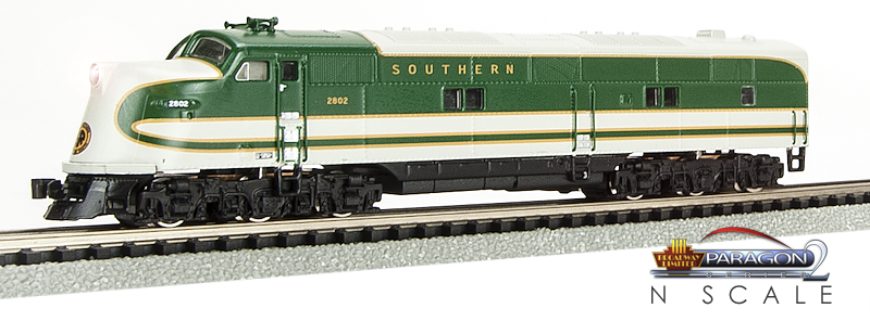 N Scale - Broadway Limited - 1664 - Locomotive, Diesel, EMD E6 - Southern - 2802