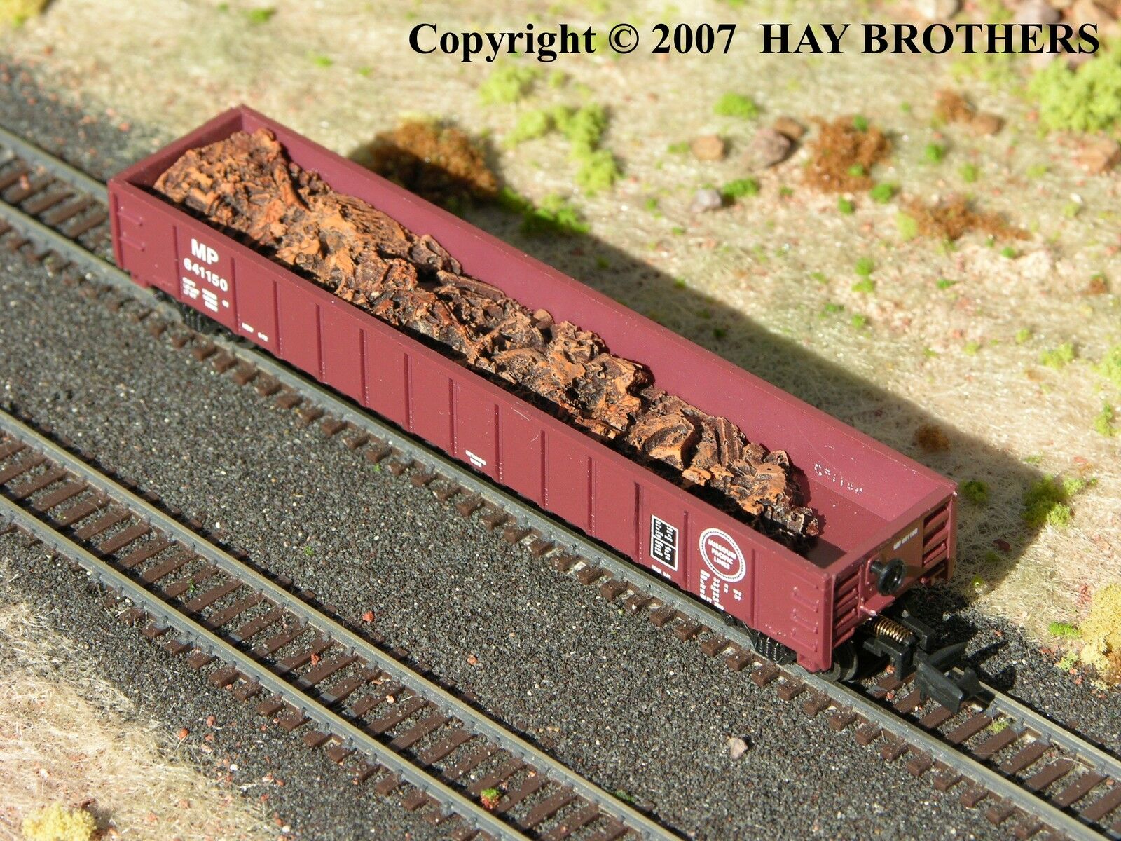 Fits Micro-Trains 50-foot Gons Small Hay Brothers PARTIAL SCRAP METAL LOAD 