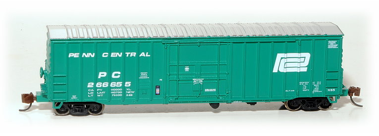 N Scale - Eastern Seaboard Models - 224301 - Boxcar, 50 Foot, X65 - Penn Central - 266655