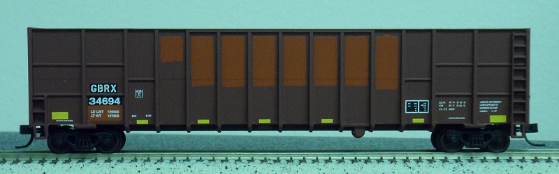 N Scale - Deluxe Innovations - 106012 - Gondola, Woodchip - Greenbrier - 34681, 34694
