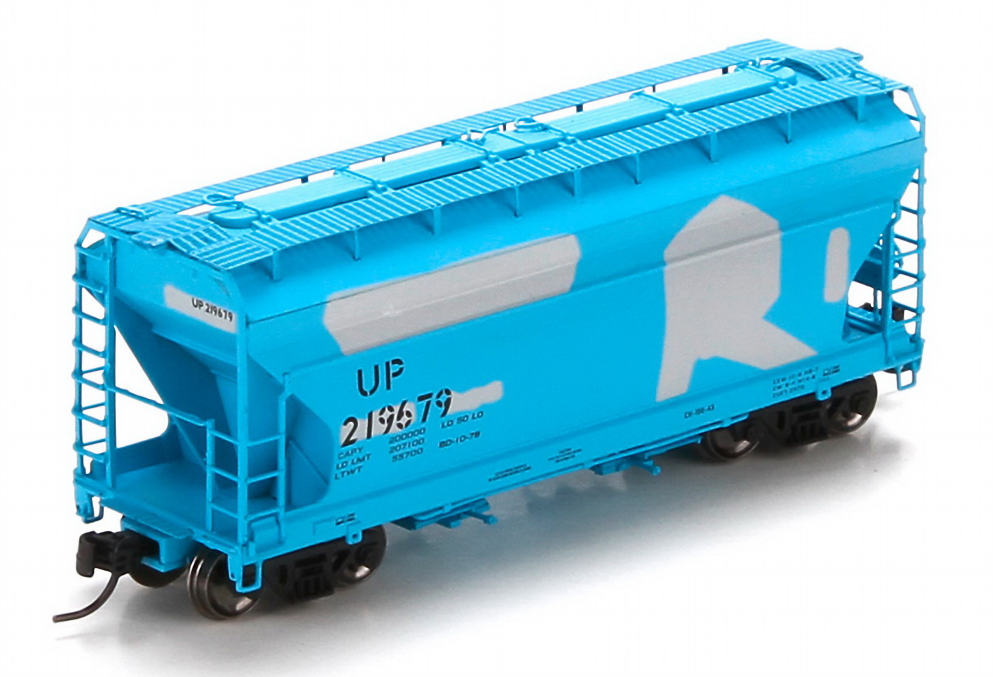 N Scale - Athearn - 23437 - Covered Hopper, 2-Bay, ACF Centerflow - Union Pacific - 219679