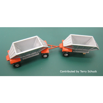 N Scale - Showcase Miniatures - 24 - Double Aggregate Hopper - Undecorated