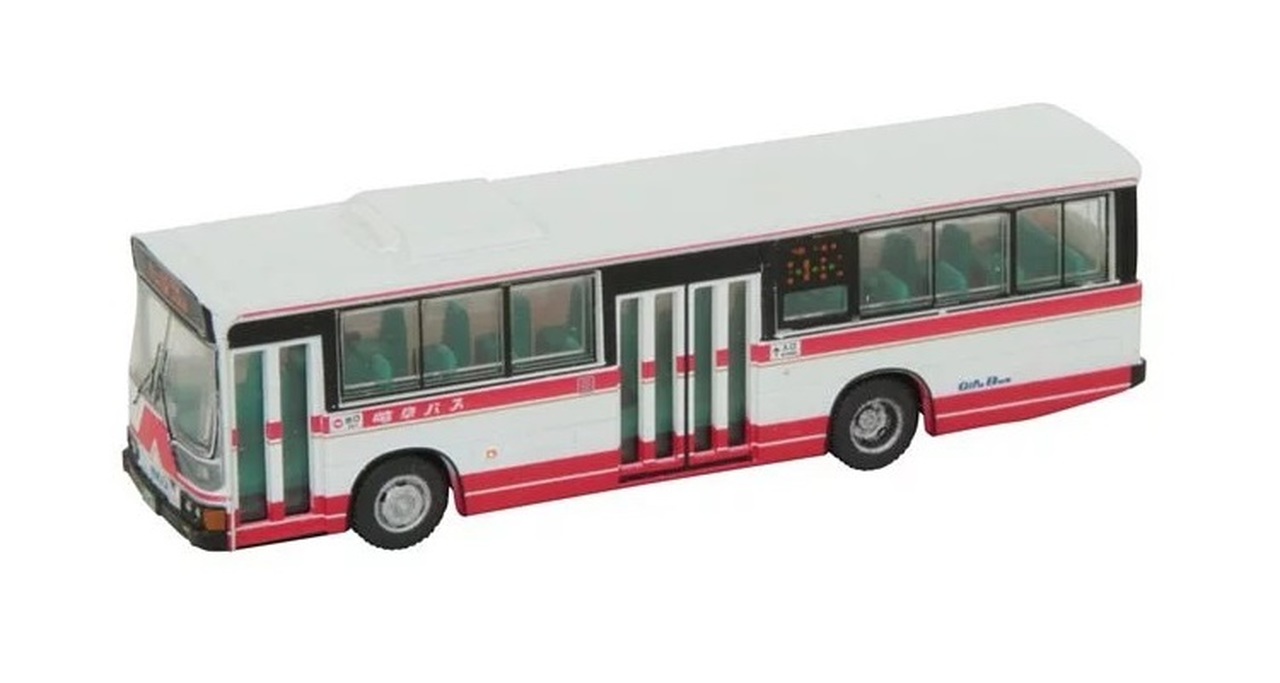 N Scale - Tomytec - 300823  - Mitsubishi Fuso MP617 Bus, Gifu  - Kitakyushu City Transportation Bureau  - GIFU Bus