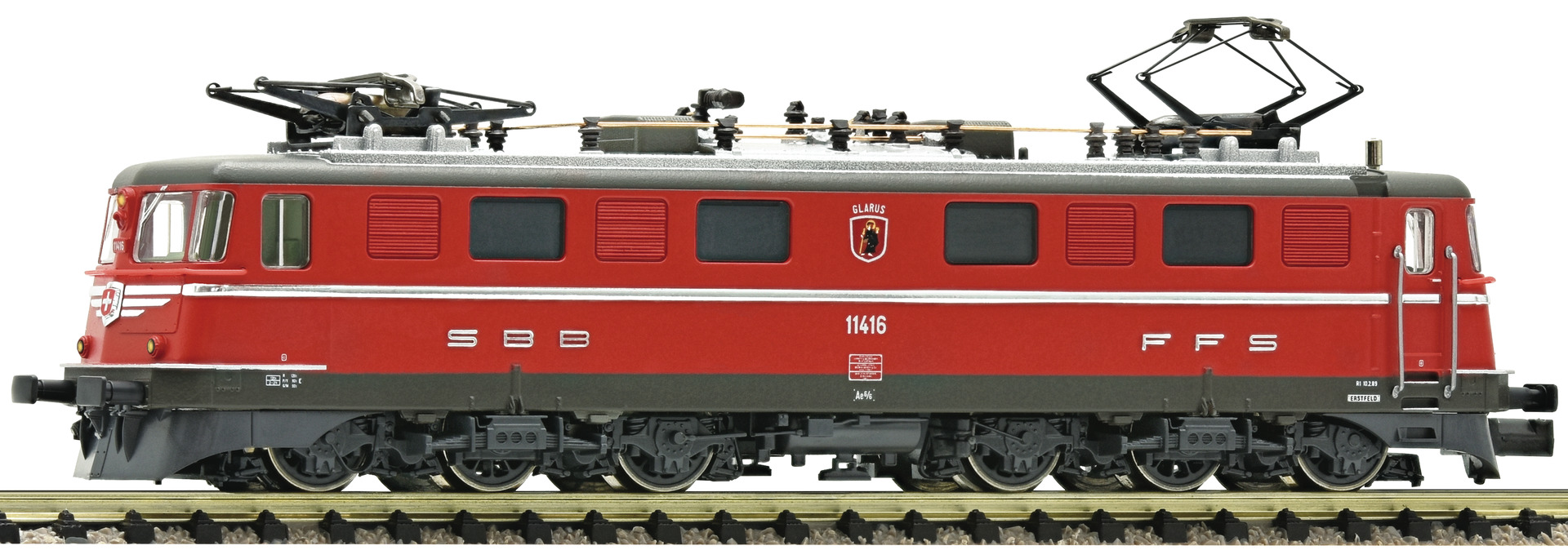 N Scale - Fleischmann - 737293 - Locomotive, Electric, Ae 6/6 - SBB CFF FFS - 11416