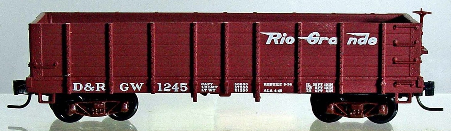 N Scale - Micro-Trains - 15201 - Gondola, 32 Foot, High Side - Rio Grande - 1245