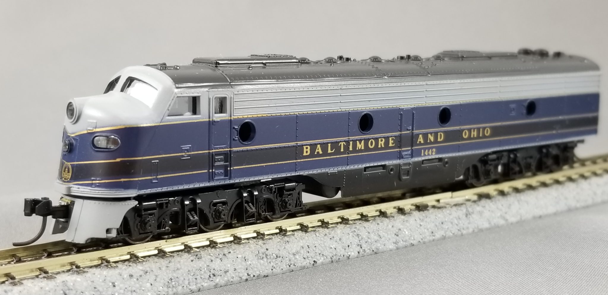 N Scale - Con-Cor - 0001-2742(04) - Locomotive, Diesel, EMD E8 - Baltimore & Ohio - 1449