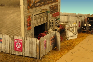 N Scale - Monroe Models - 9309 - Structure, Wooden Fence - Scenery - Junk Yard Fence