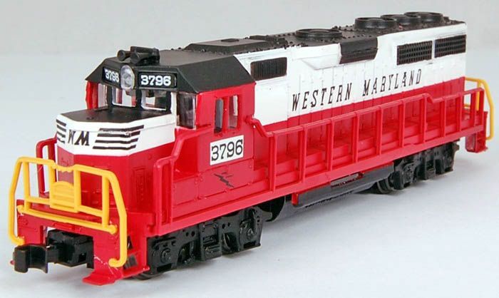 N Scale - Bachmann - 63587 - Locomotive, Diesel, EMD GP40 - Western Maryland - 3796