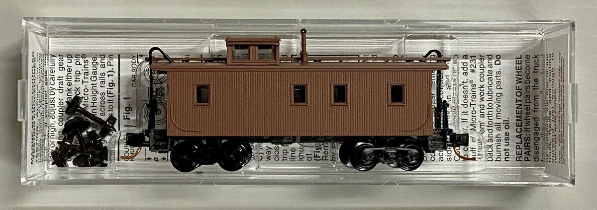 N Scale - Micro-Trains - 051 50 009 - Caboose, Cupola, Wood - Undecorated