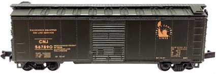 N Scale - Brooklyn Locomotive Works - 1023 - Boxcar, 40 Foot, AAR 1944 - Central Railroad of New Jersey - 567890