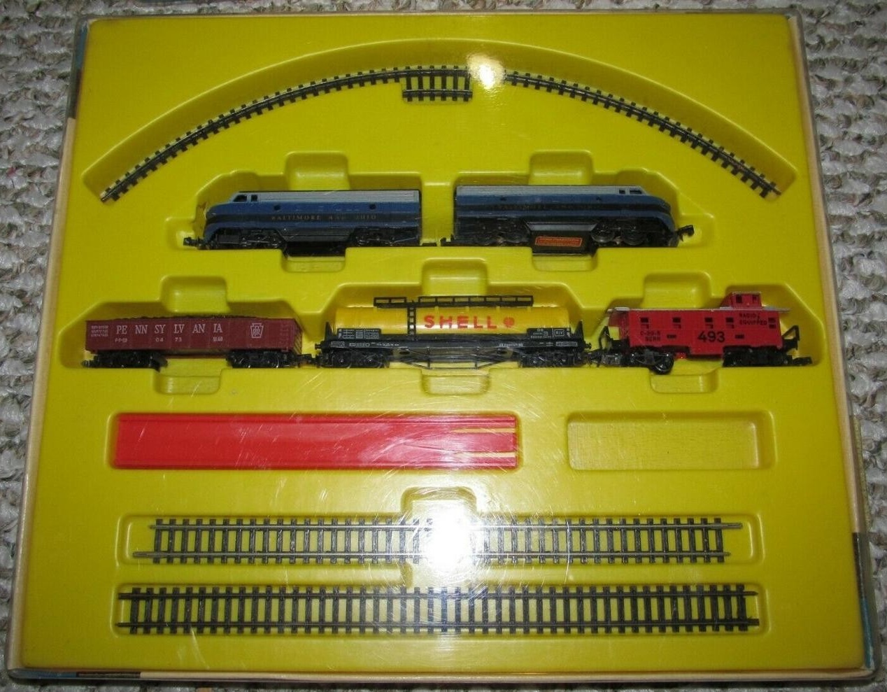 N Scale - Arnold - 054 BO - Freight Train, Diesel, North American, Transition Era - Baltimore & Ohio - 5-Unit