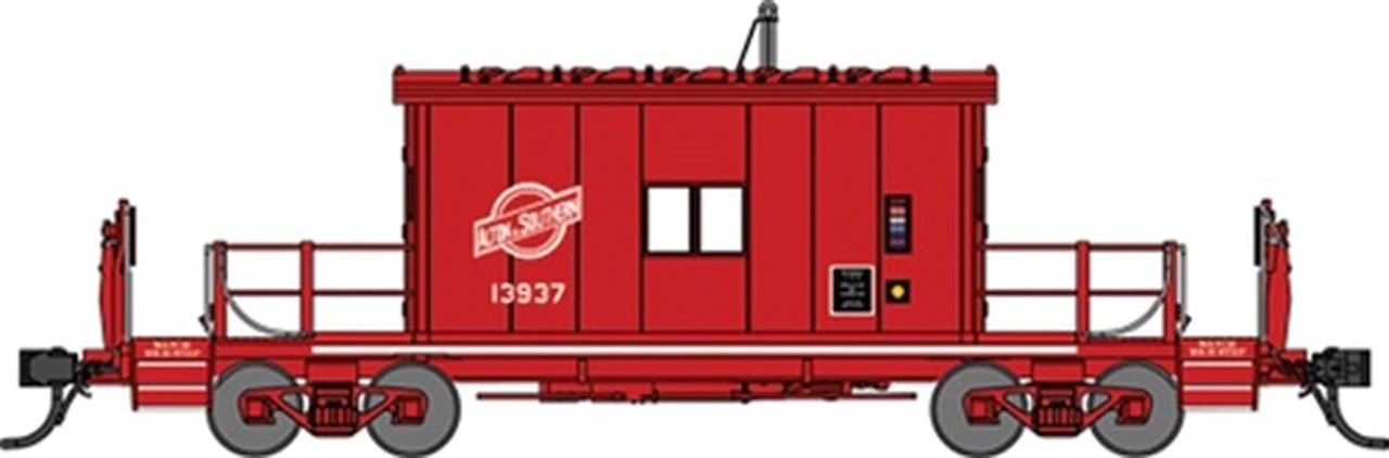 N Scale - Bluford Shops - 24081 - Caboose, Transfer - Alton & Sou...