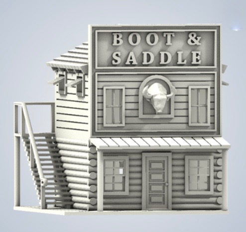 N Scale - B&T Model - Boot & Saddle - Structures. American Old West - Commercial Structures - Boot & Saddle
