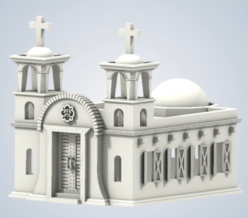 N Scale - B&T Model - Mexican Mission - Structures. American Old West - Religious Structures - Mexican Mission