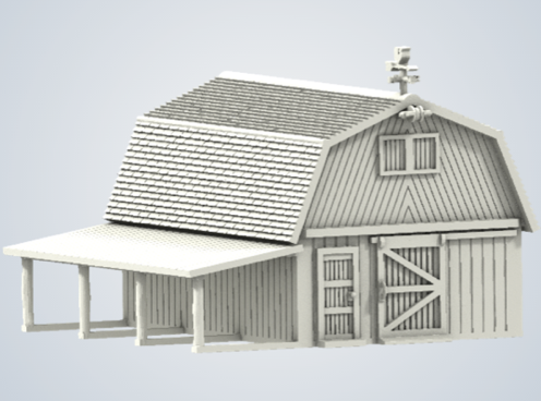 N Scale - B&T Model - Livery Barn - Structures. American Old West - Agricultural Structures - Livery Barn