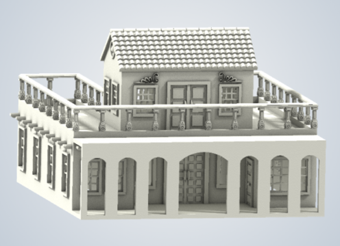 N Scale - B&T Model - La Mansion - Structures. American Old West - Residential Structures - La Mansion