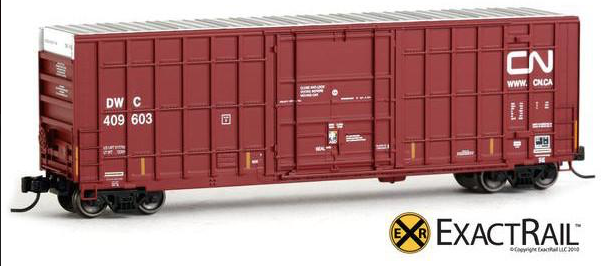 N Scale - ExactRail - EN-50706-2 - Boxcar, 50 Foot, Trinity 6275 Plug Door - Canadian National - 409628