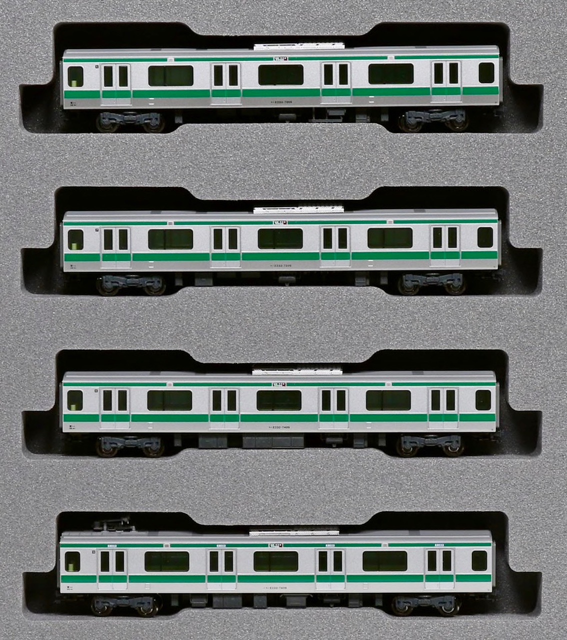 N Scale - Kato - 10-1631 - Passenger Train, Electric, E233 Series 7000 - Japan Railways East - 4-Pack Add-On Set