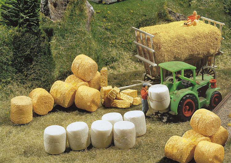 N Scale - Faller - 272562 - Straw Bales - Farm Structures