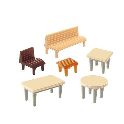 N Scale - Faller - 272440 - Tables and Chairs - Residential Structures