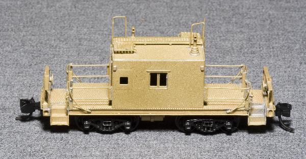 N Scale - Fox Valley - 5015UN - Caboose, Transfer, Brass - Milwaukee Road - Unpainted