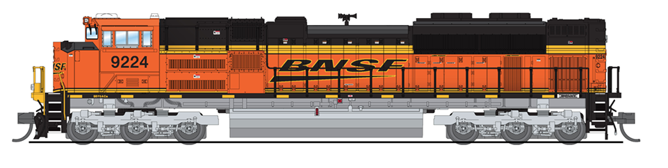 N Scale - Broadway Limited - 6292 - Locomotive, Diesel, EMD SD70ACe - Burlington Northern Santa Fe - 9224