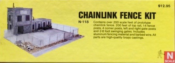 N Scale - Alloy Forms - N-118 - Metal Fence, Chainlink - Undecorated