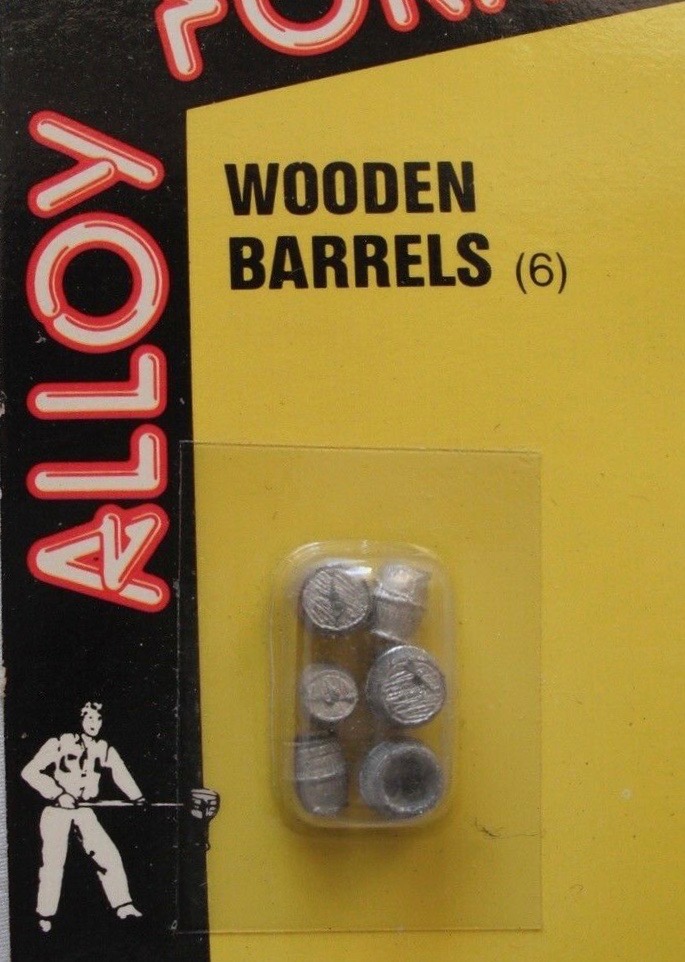 N Scale - Alloy Forms - N-130 - Wood Barrel - Undecorated