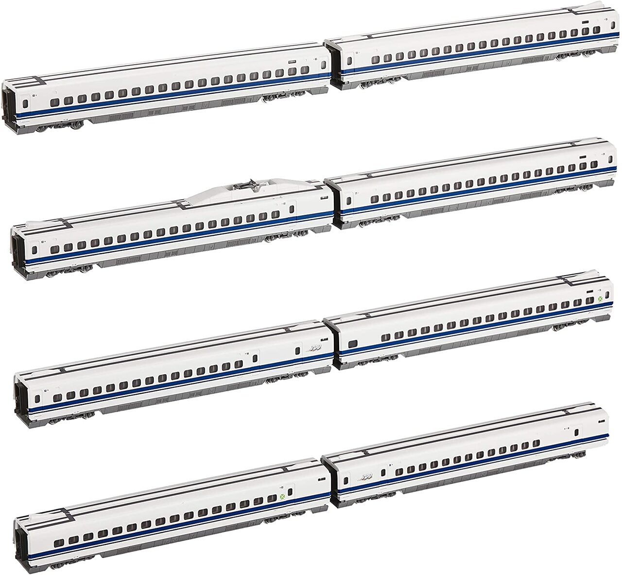 N Scale - Kato - 10-1646 - Passenger Train, Electric, Series 700 - Japan Railways West - 8-Pack Add-On Set