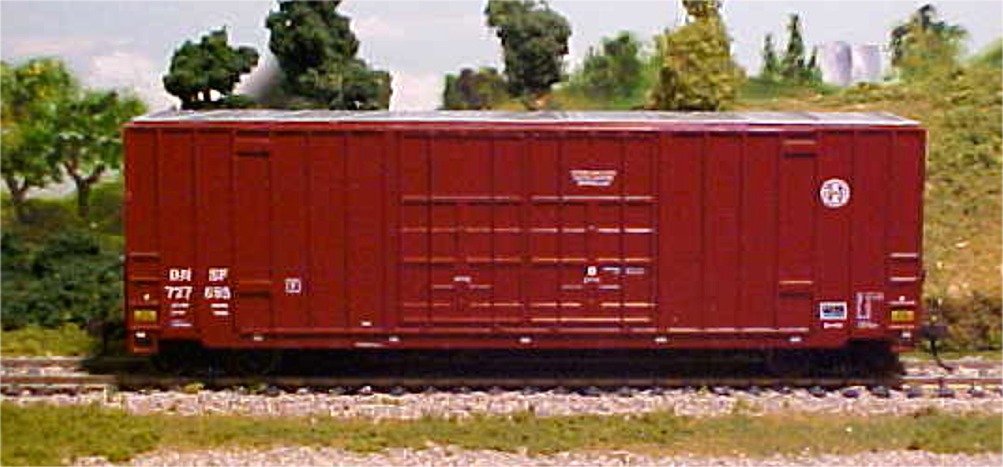 N Scale - LBF Company - 5557 - Boxcar, 60 Foot, Gunderson, Hi-Cube - Burlington Northern Santa Fe - 12 Different Available