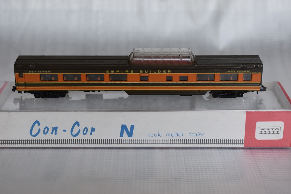 N Scale - Con-Cor - 4061-D - Passenger Car, Lightweight, ACF Observation Lounge - Great Northern