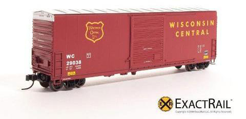 N Scale - ExactRail - EN-50102-2 - Boxcar, 50 Foot, PC&F 6033 c.f. - Wisconsin Central - 29025